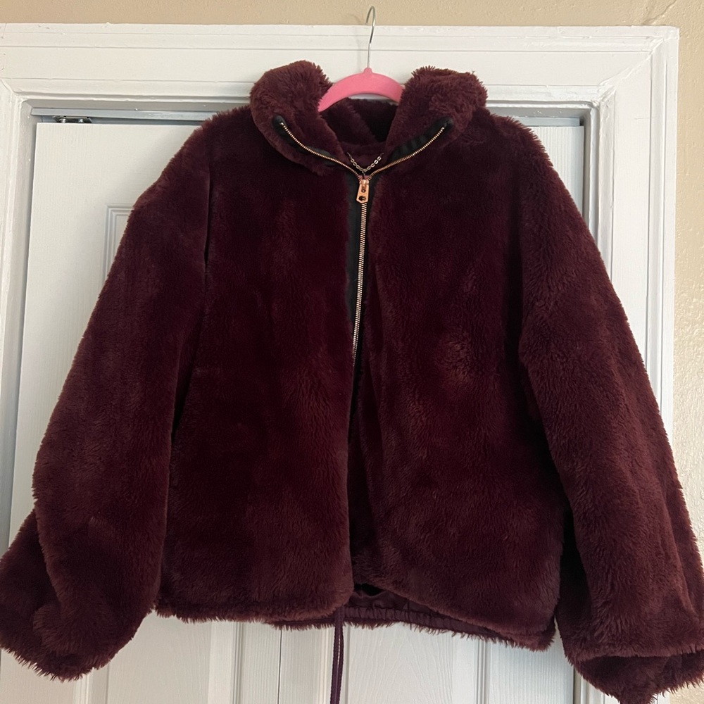 Plush Burgundy Jacket